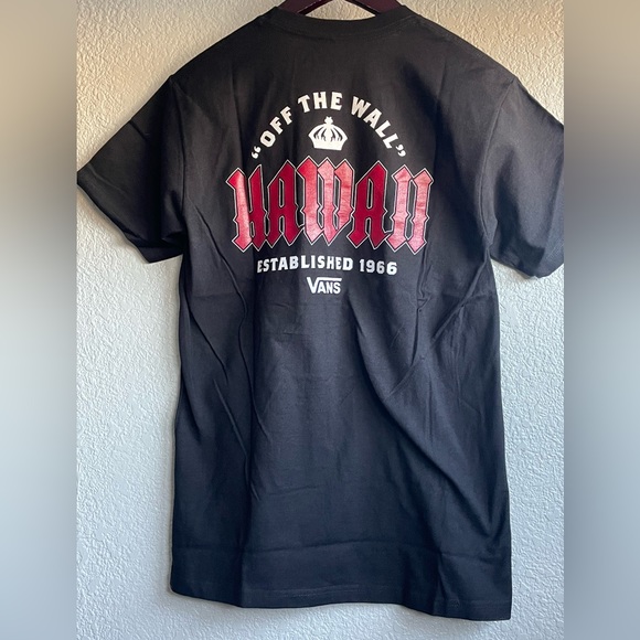 VANS MENS ROYAL HAWAII SHORT SLEEVE TEE - black - Picture 10 of 11